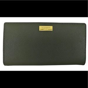 KATE SPADE STACY LAUREL WAY WALLET EVERGREEN